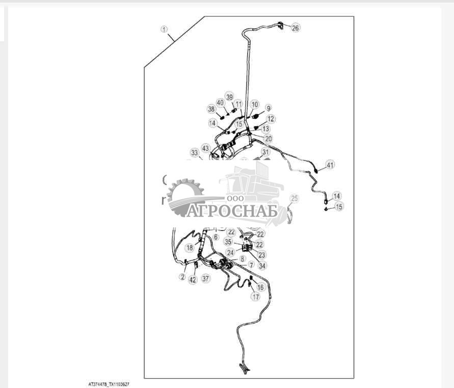 Жгут проводов навеса 